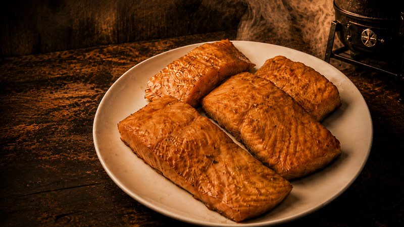 Pecan-smoked honey salmon from Beehive Smokehouse